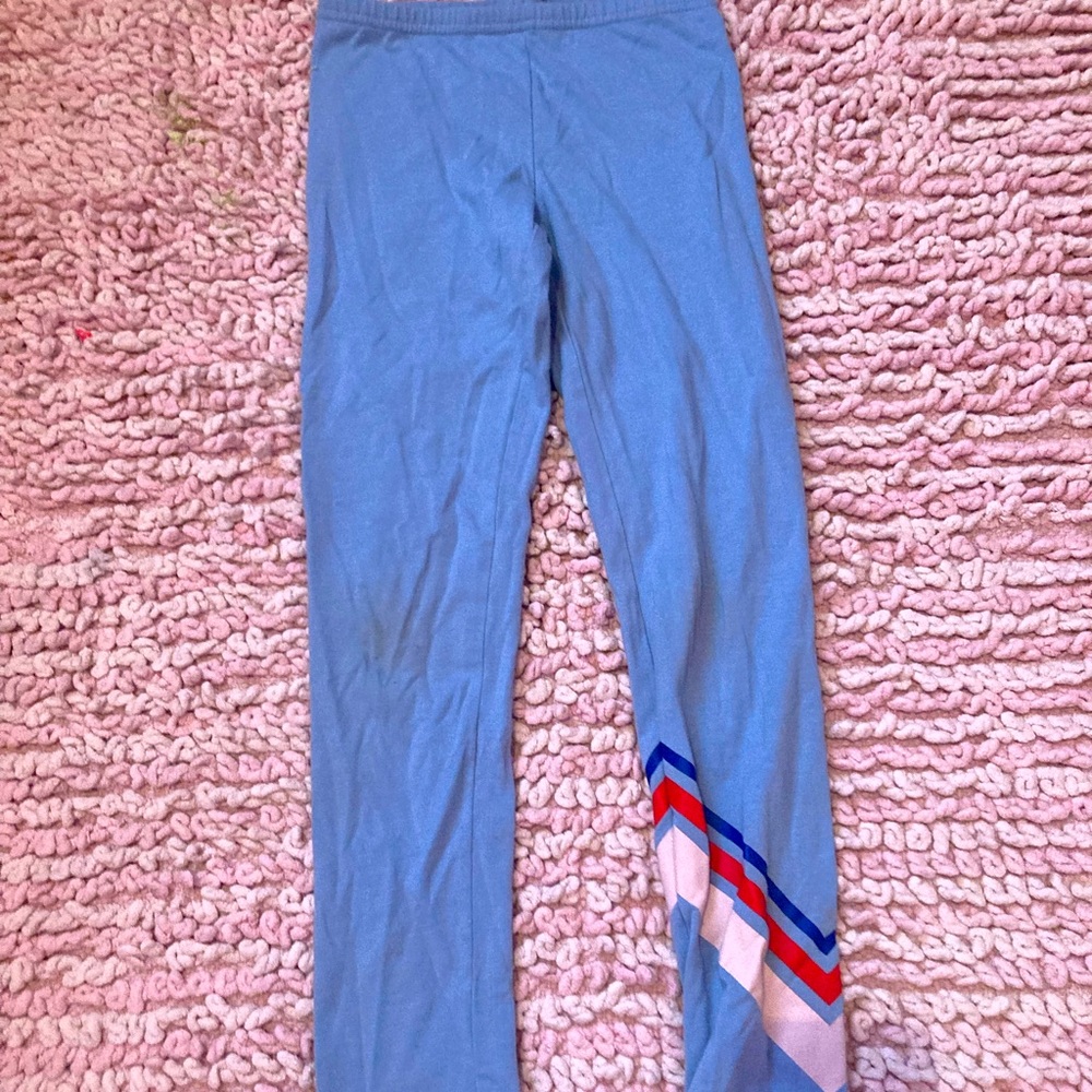 Old navy blue stripe leggings M